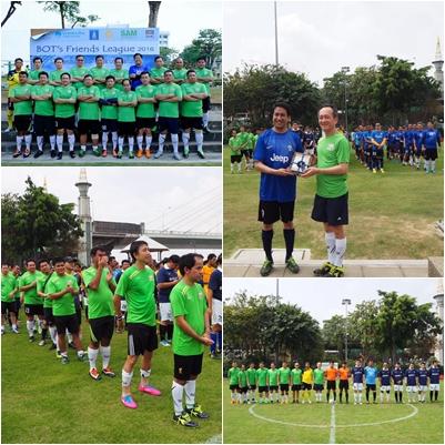 SAM ร่วมแข่งขันฟุตบอลใน BOT’s Friends League 2016 ณ สนามกีฬาธนาคารแห่งประเทศไทย
