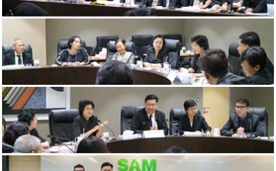 SAM ให้การต้อนรับผู้ว่า กนอ.