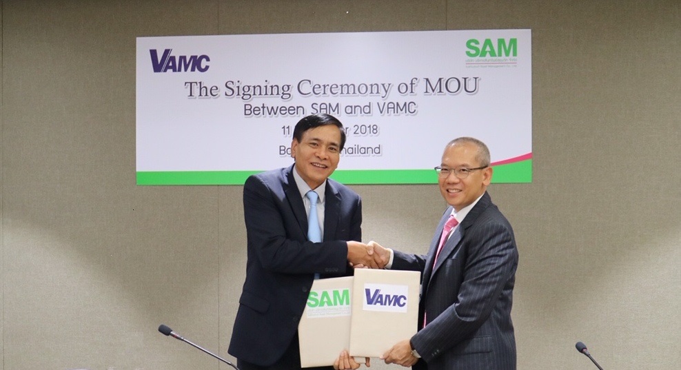 บริษัท บริหารสินทรัพย์สุขุมวิท จำกัด (SAM) ร่วมลงนามบันทึกข้อตกลงความร่วมมือกับ Chairman of Vietnam Asset Management Company (VAMC)