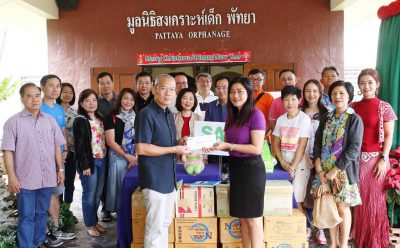 SAM มอบเงินและสิ่งของบริจาค มูลนิธิสงเคราะห์เด็ก พัทยา