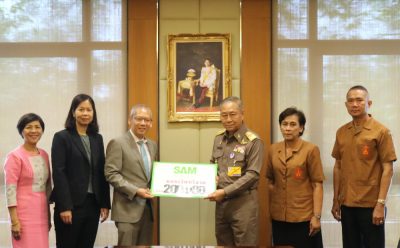 SAM มอบเงินบริจาคมูลนิธิพระดาบส