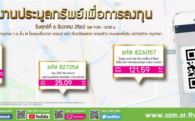 SAM จัดใหญ่ส่งท้ายปี 62 คัดทรัพย์ชิ้นงาม เขตระเบียงเศรษฐกิจ EEC ออกประมูล 6 ธันวาคมนี้