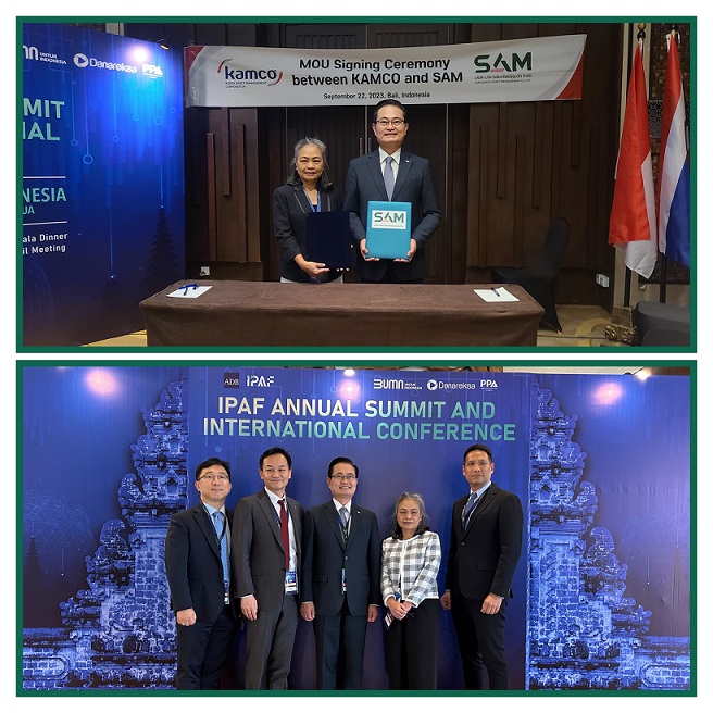 SAM โกอินเตอร์เซ็น MOU กับ KAMCO บริษัทบริหารสินทรัพย์ชั้นนำเกาหลีใต้  พร้อมเตรียมความร่วมมือขยายตลาดสินทรัพย์ด้อยคุณภาพสู่เอเชีย