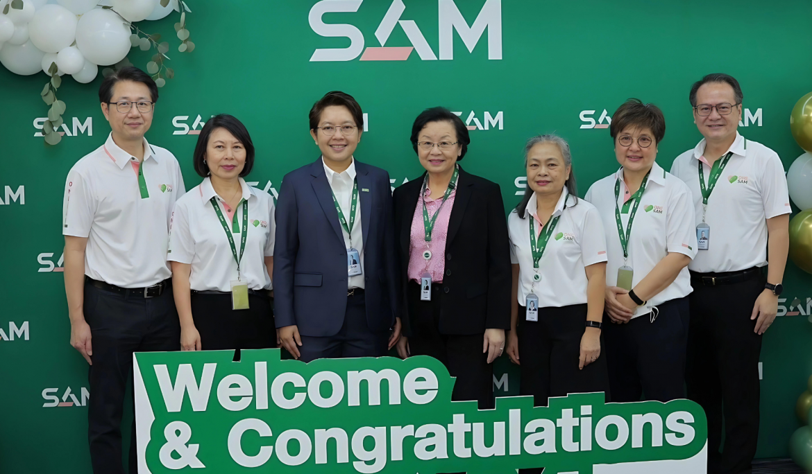 คณะผู้บริหาร SAM ร่วมแสดงความยินดีกรรมการผู้จัดการคนใหม่