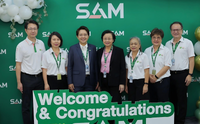 คณะผู้บริหาร SAM ร่วมแสดงความยินดีกรรมการผู้จัดการคนใหม่