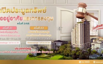 SAM ชูไฮไลท์นำที่ดินแปลงใหญ่ปทุมธานี เกือบ 60 ไร่ มูลค่ากว่า 500 ล. ให้นักลงทุนที่สนใจและผู้ที่ต้องการทรัพย์เพื่ออยู่อาศัย ร่วมประมูลเดือน ก.พ.นี้