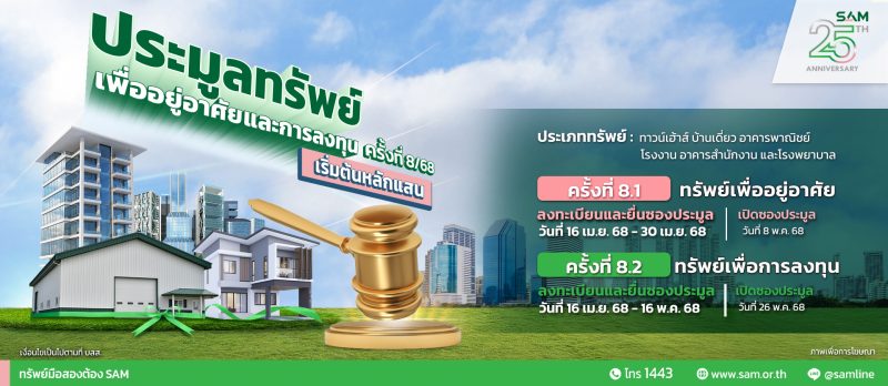 SAM ชูแนวคิด “ส่งมอบโอกาสเพื่อคนไทย เริ่มต้นใหม่อย่างยั่งยืน”  ชวนนักลงทุนร่วมประมูล รพ.ขนาดใหญ่ อุตรดิตถ์  ต่อยอดสร้าง เมดิคอล เซ็นเตอร์ ภาคเหนือตอนล่าง
