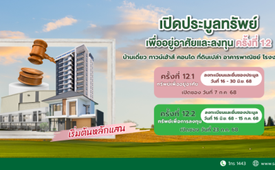 SAM ประเดิมครึ่งปีหลัง ส่งมอบโอกาสเพื่อคนไทย จัดประมูลครั้งใหญ่ทรัพย์ NPA กว่า 500 ล.